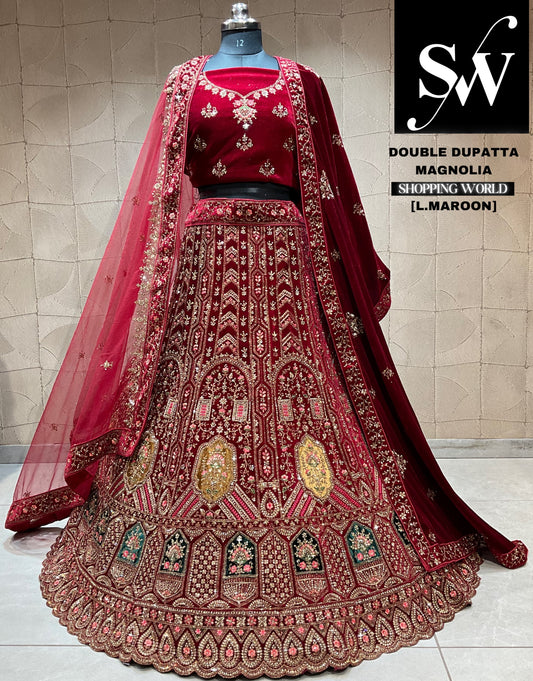 Fair light maroon Lehenga