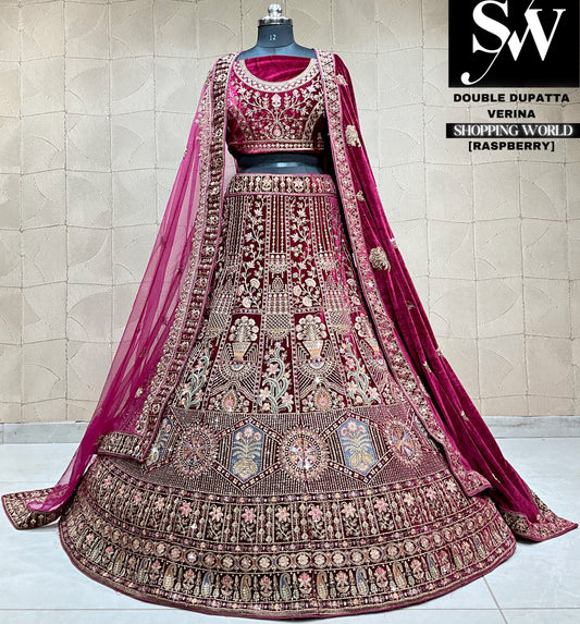 Lavishing light maroon Lehenga