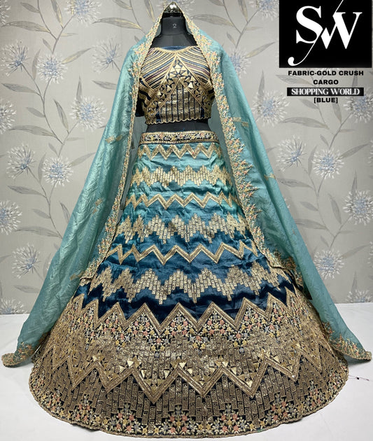 Lavishing blue Lehenga