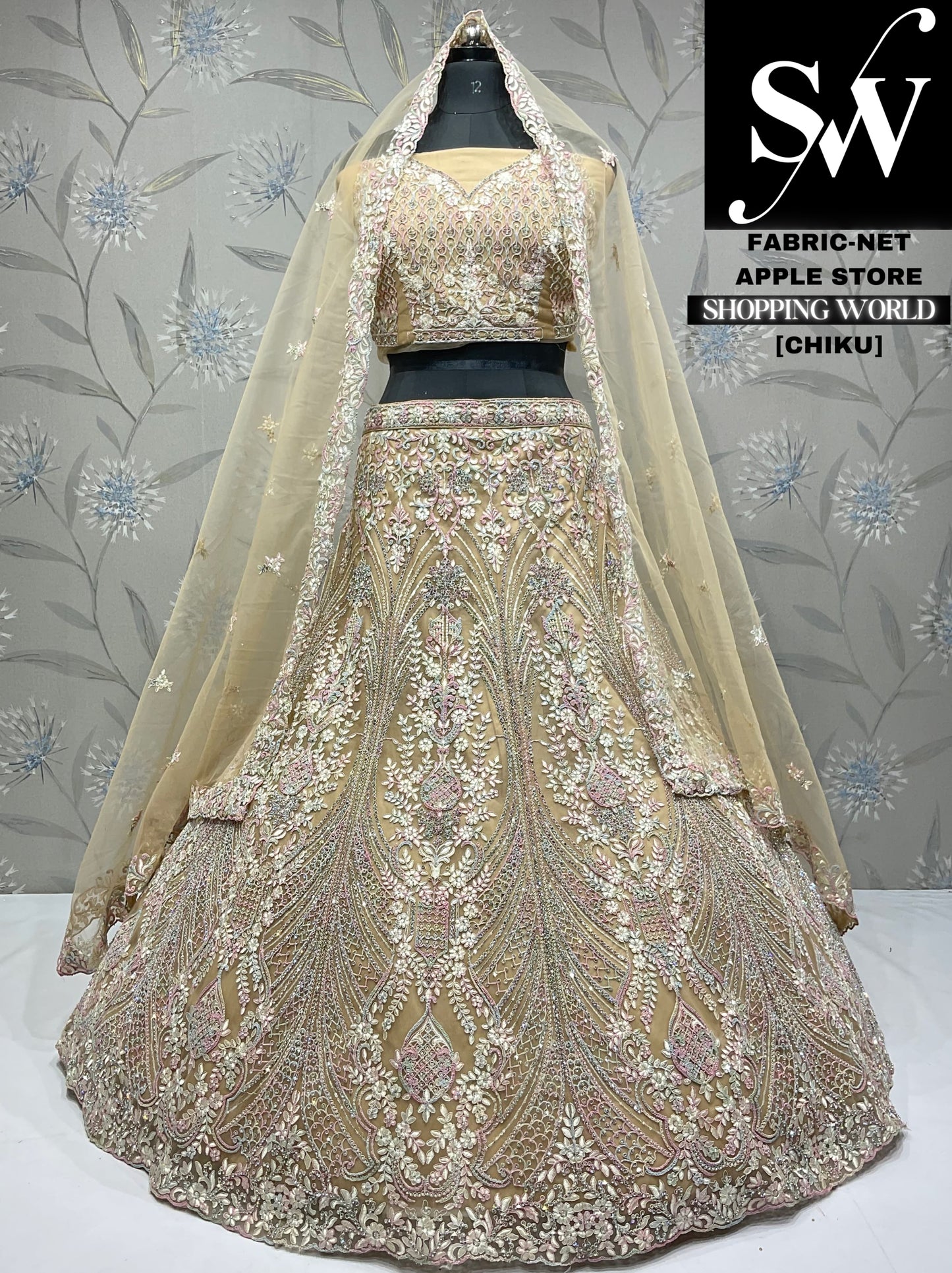 Fantástica lehenga de Chiku