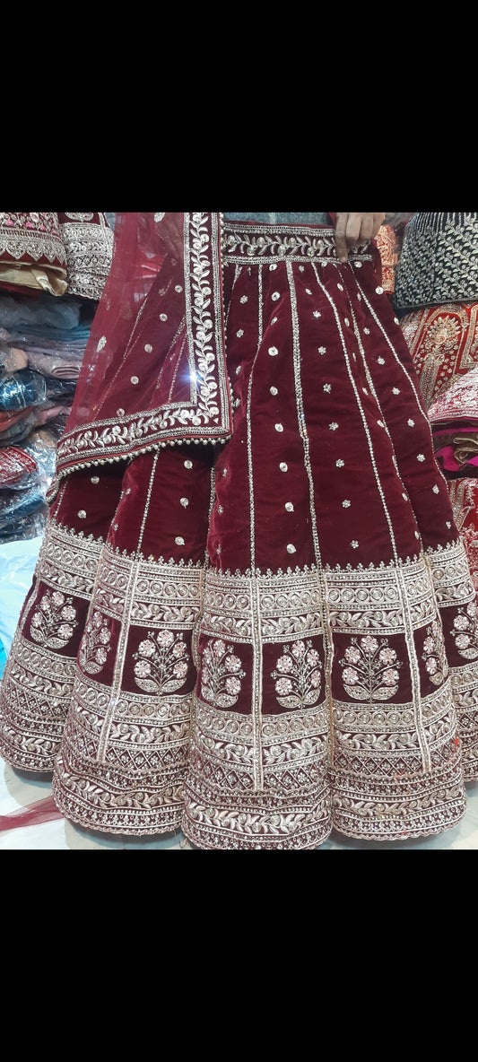 Lehenga nupcial de baile