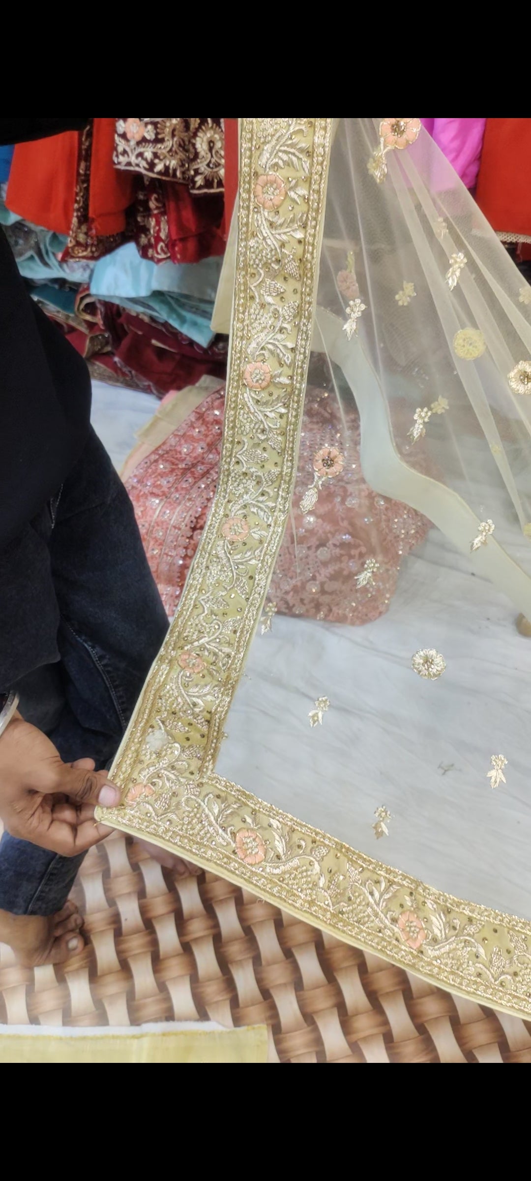 Pure Handwork zarzozi LEHENGA