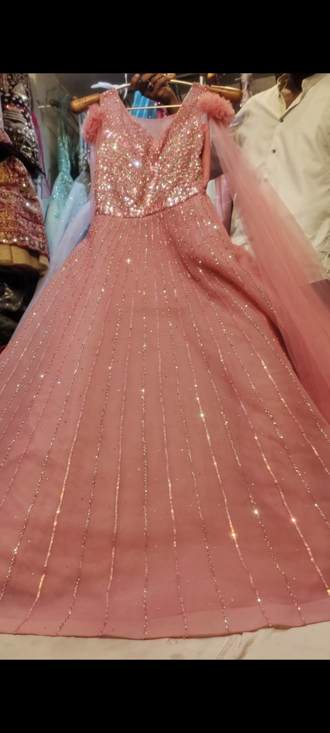 Designer Pink Dress gown