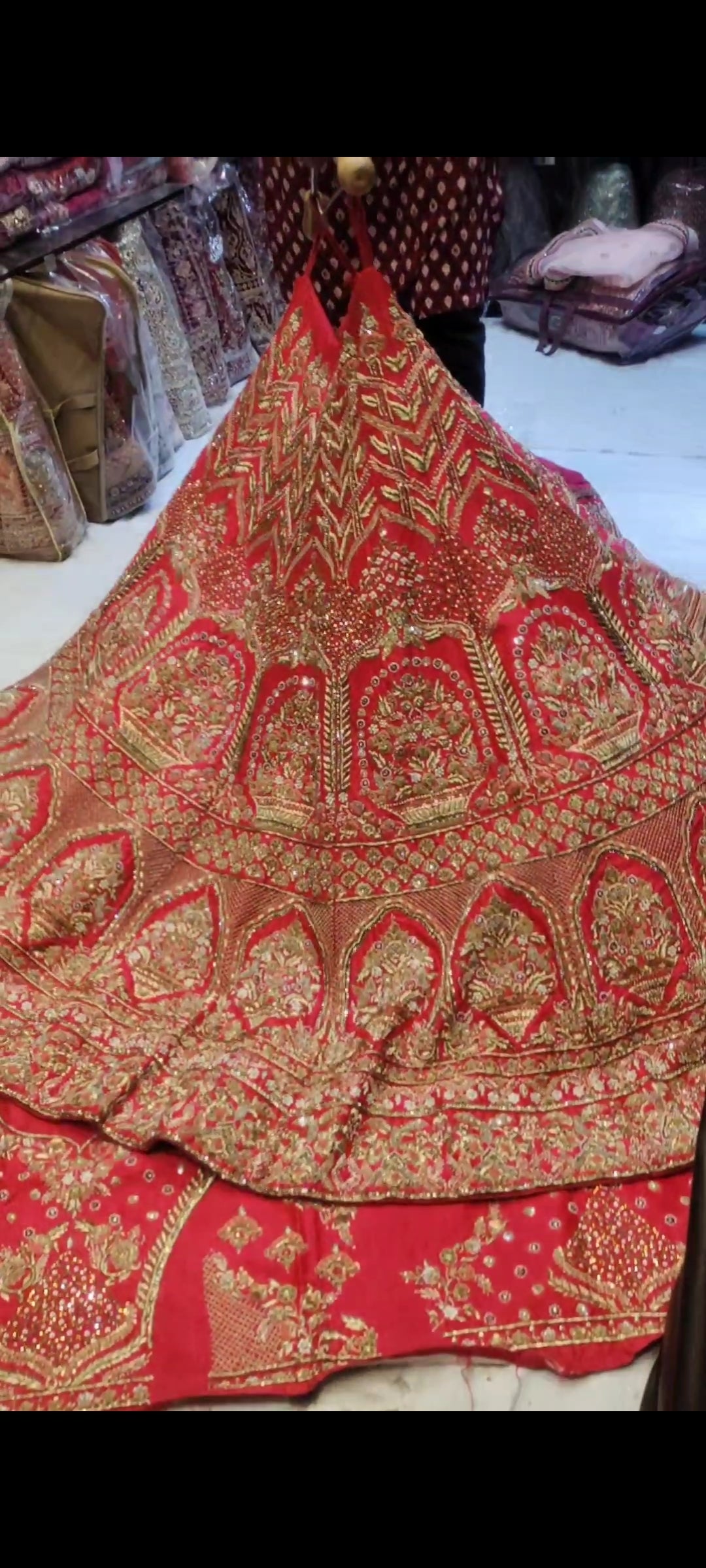 Pure handwork Zardozi Heavy bridal LEHENGA