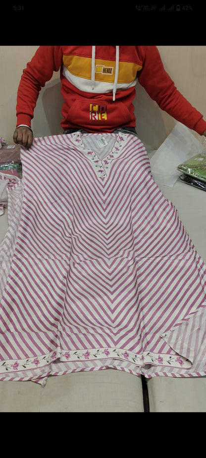 White, Pink Designer Unstitched Suit