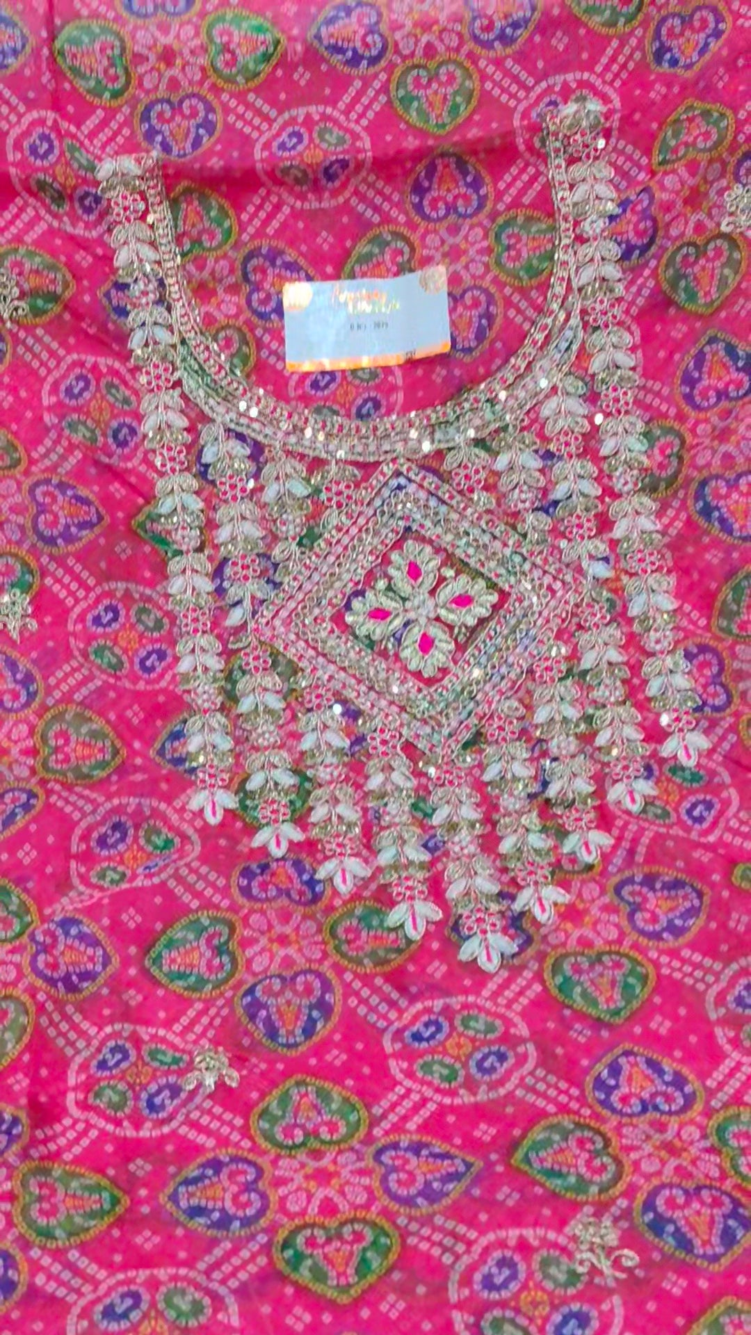 Pink, Designer Unstitched Suit