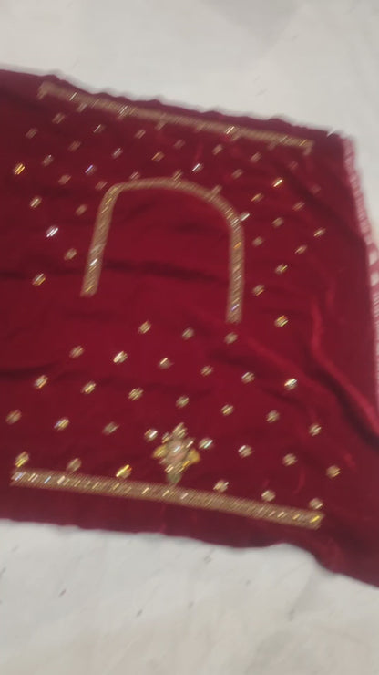 Amazing Red maroon bridal Lehenga