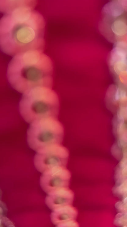 Bonita lehenga rosa y roja