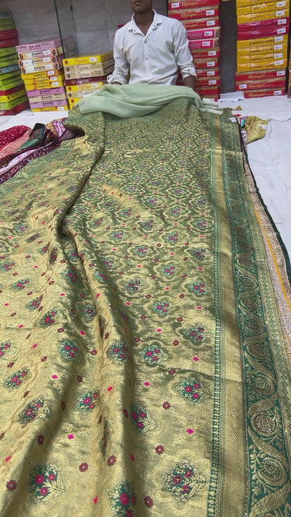 Light green Lovely Saree