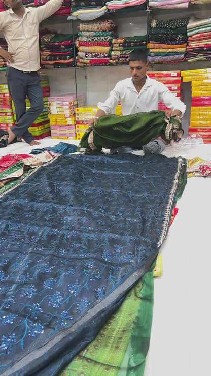 Attractive green Saree