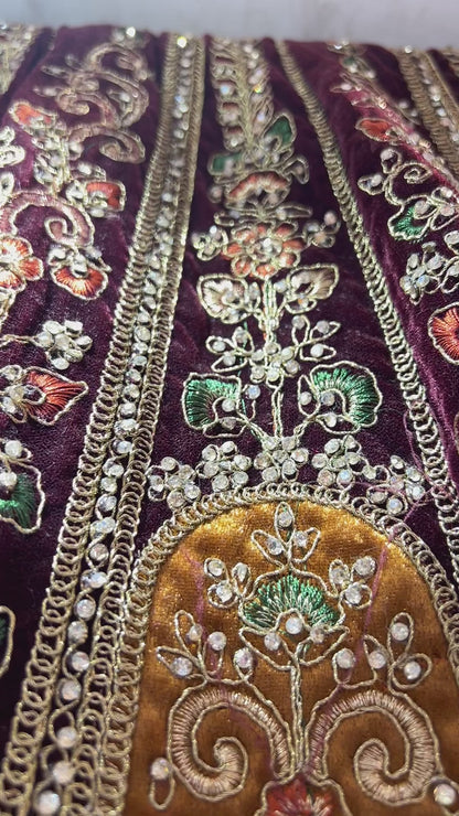 Peacock Maroon lehenga