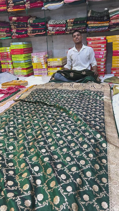 Tremendous green Saree