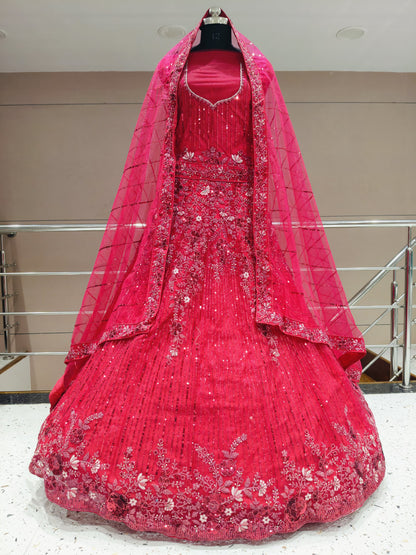 Delightful red lehenga