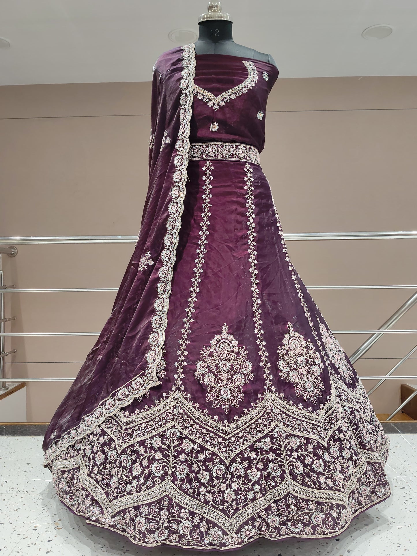 Fantastic burgendy maroon lehenga