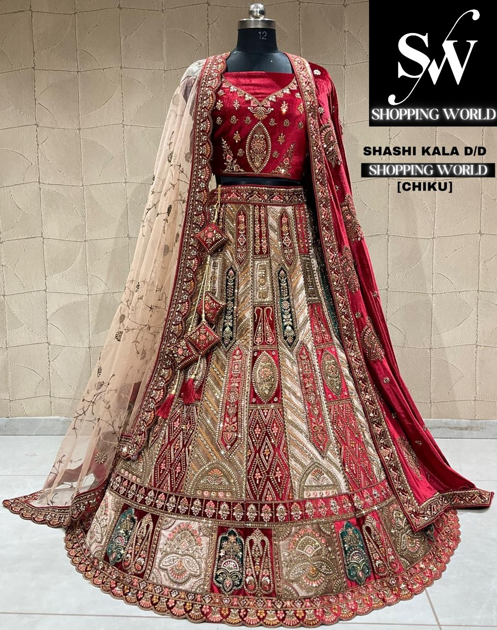 Stunning chiku pink bridal lehenga