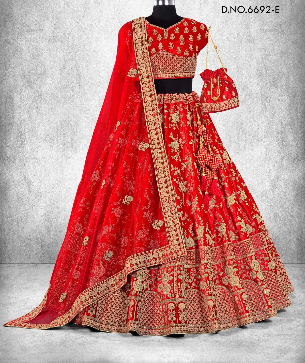 Awesome red bridal lehenga