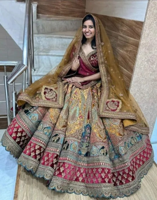 Heavy Rajwada Lehenga Happy customer