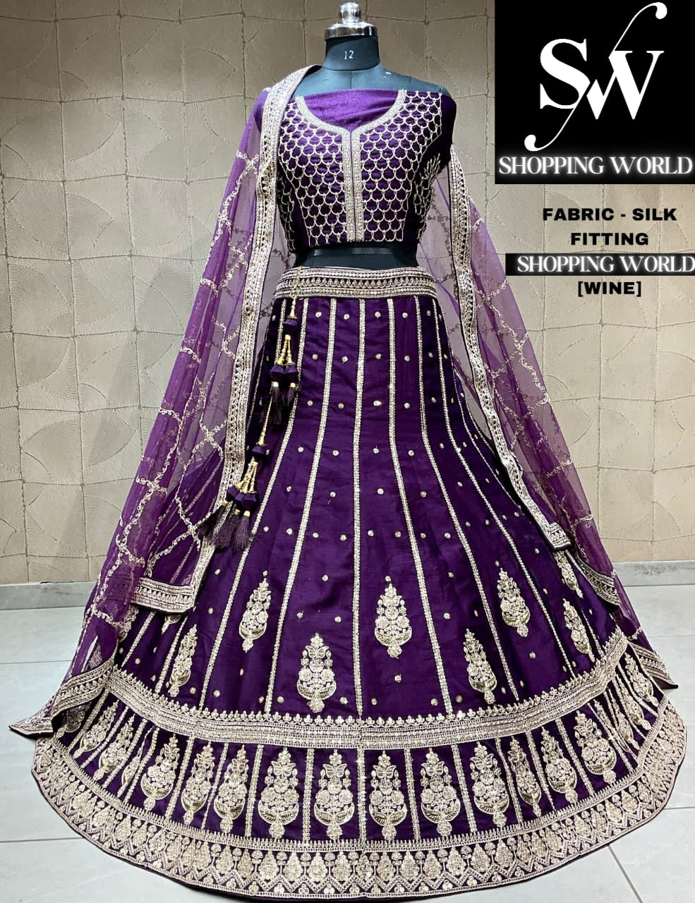 Fantastic wine purple lehenga