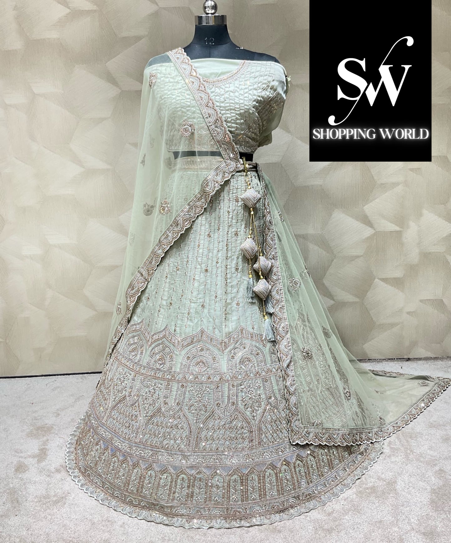 Stunning green lehenga