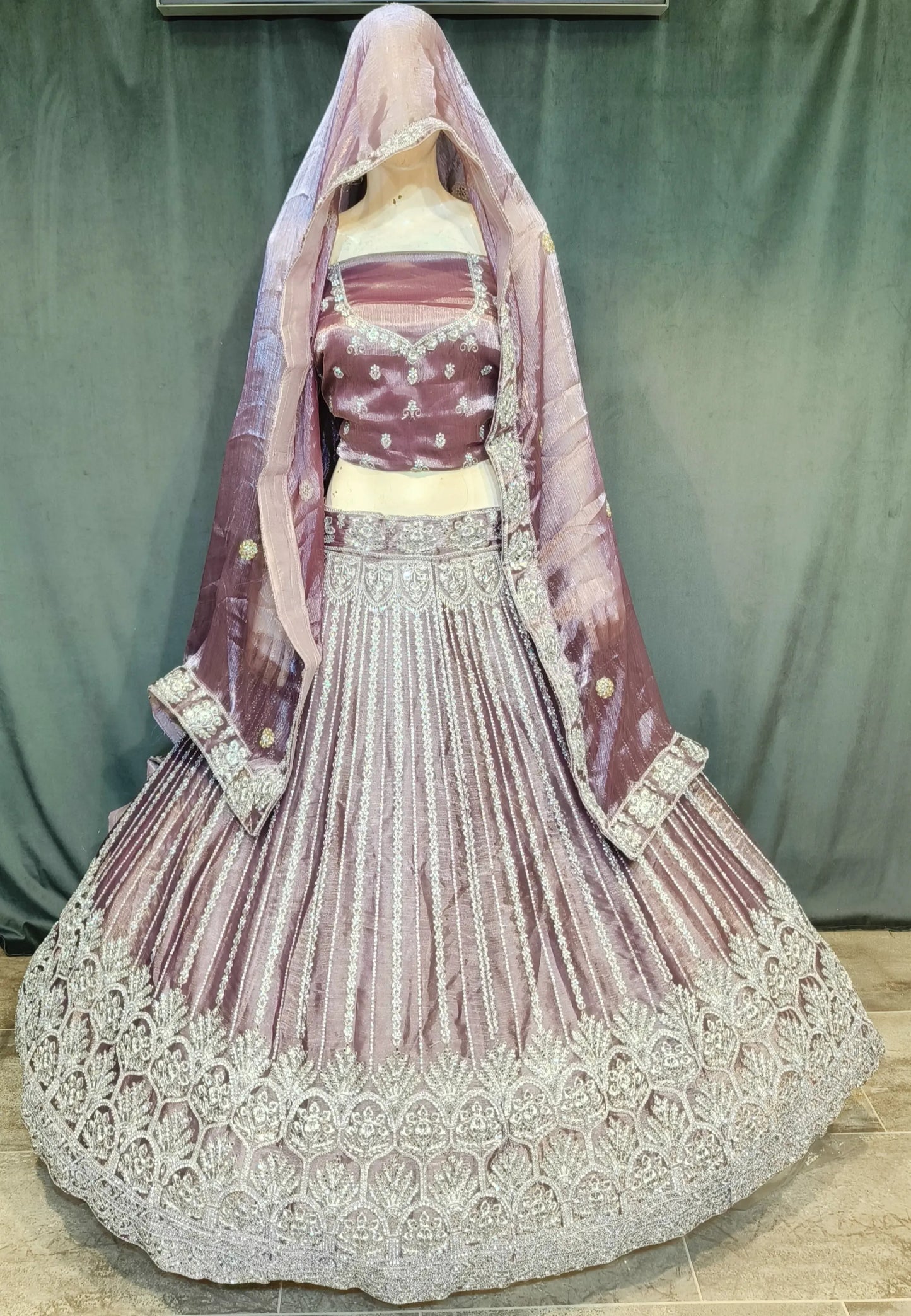 Pretty lilac lehenga