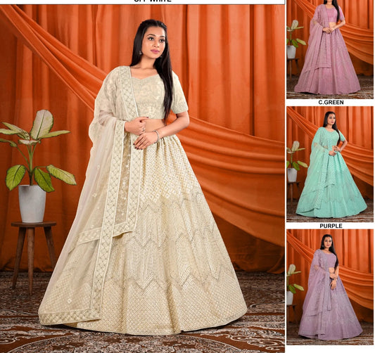 Majestic cream Lehenga