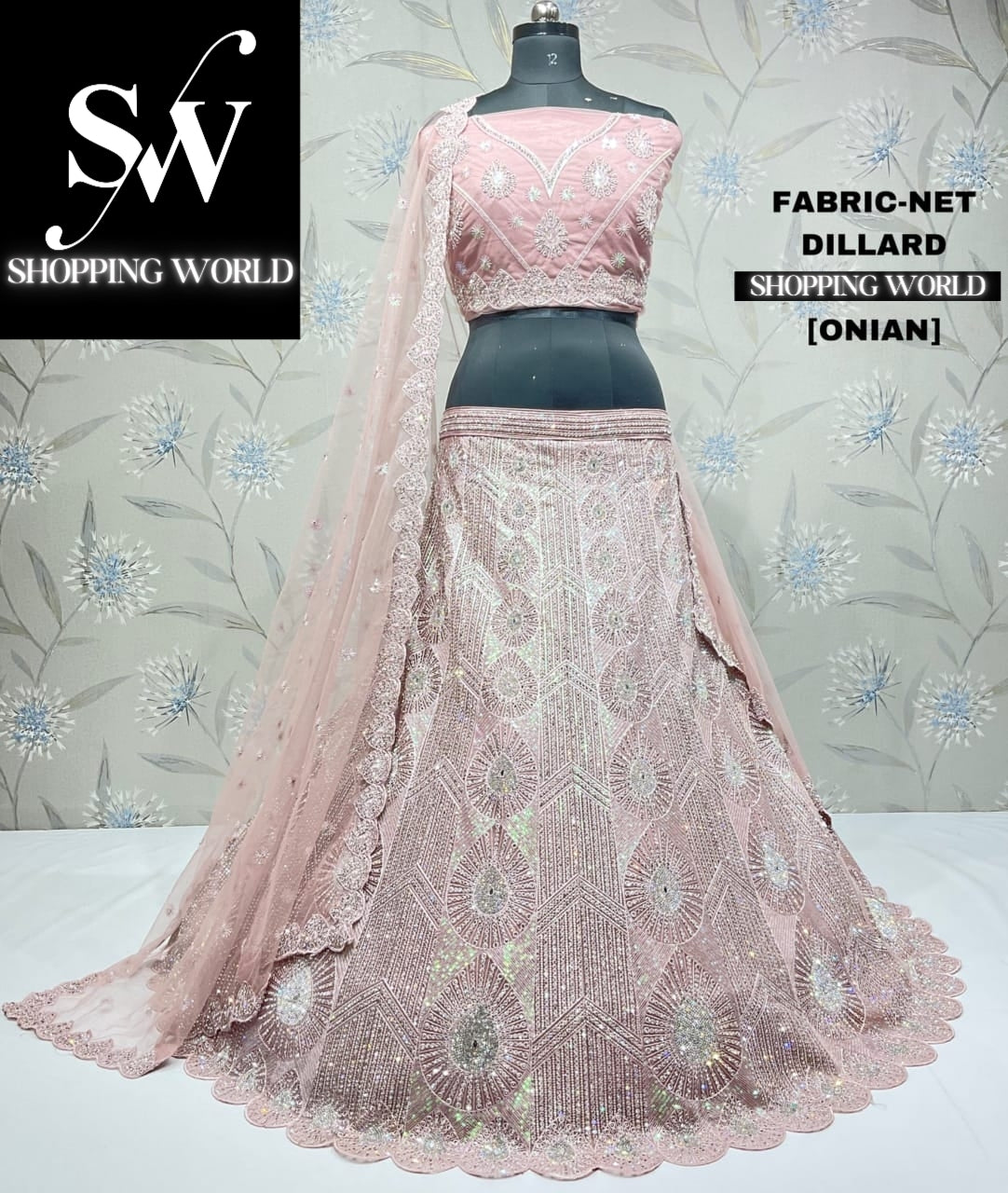 Majestic onion lehenga