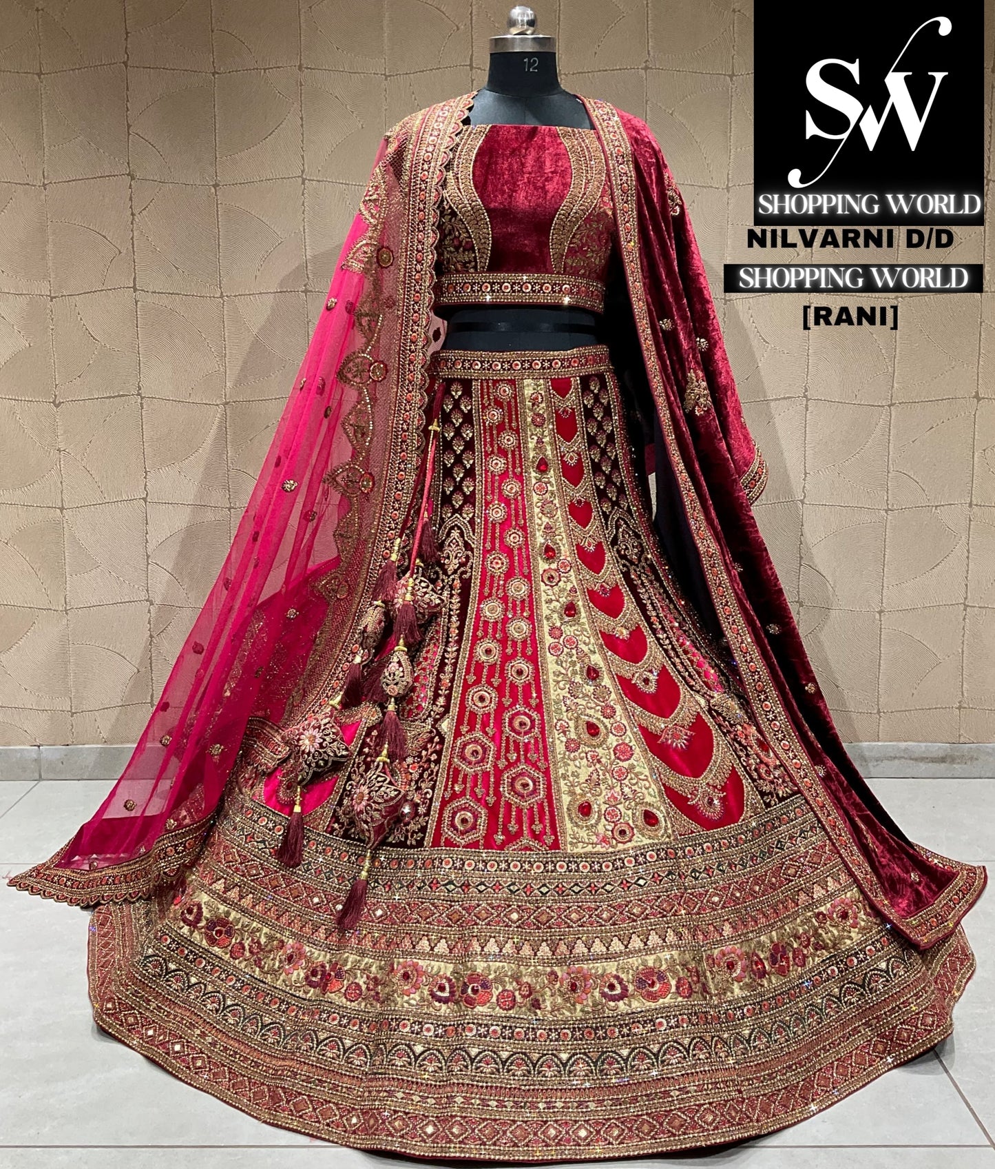 Delightful rani bridal lehenga