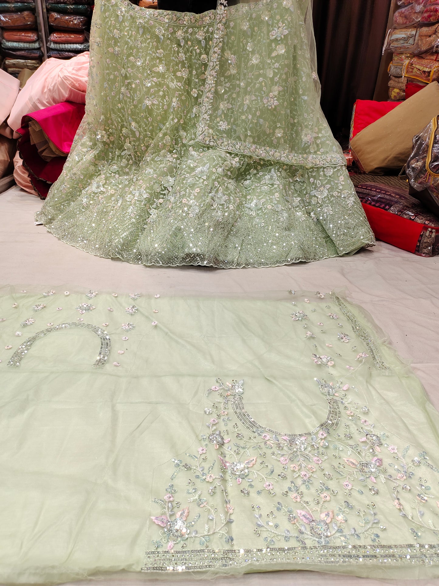 Stunning green Lehenga 💖