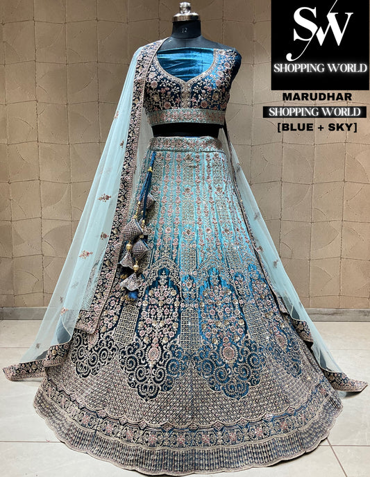 Beautiful sky blue lehenga