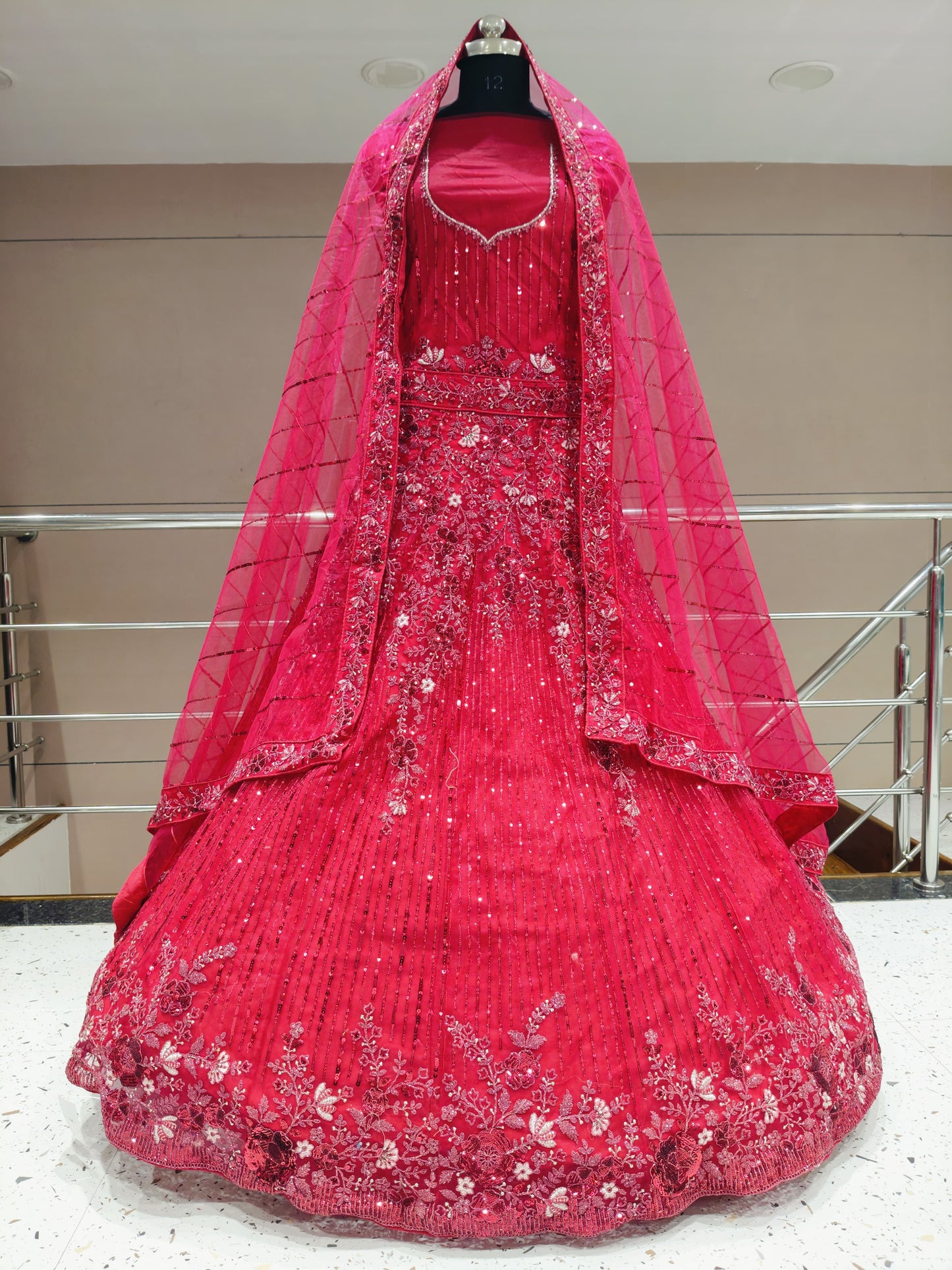 Charming wine lehenga