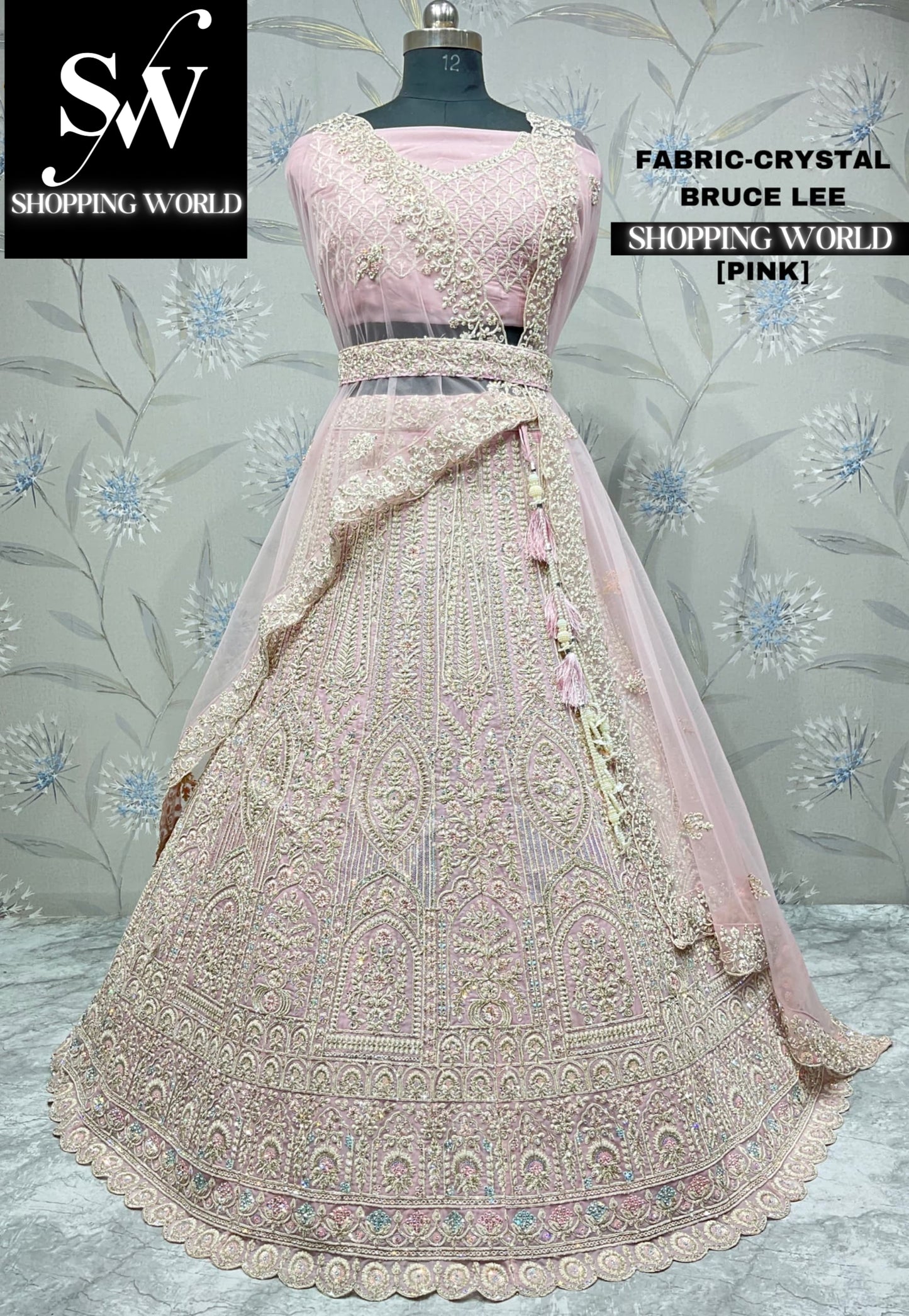 Eye catching pink lehenga