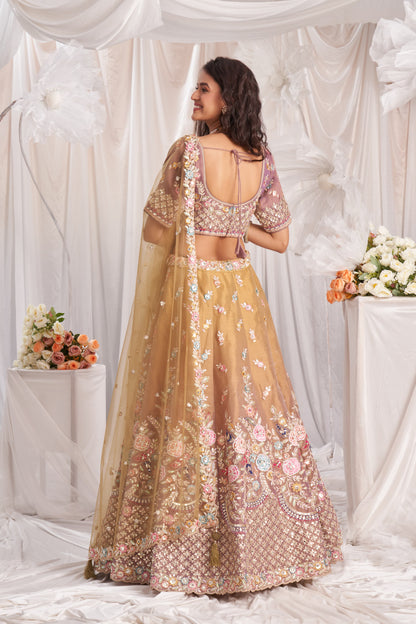 Delightful peach Lehenga