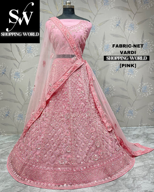 Fantástica lehenga rosa bebé