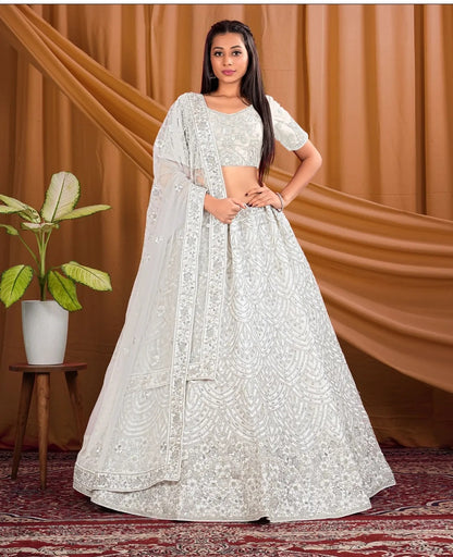 Glamorous white Lehenga