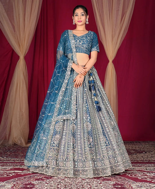 Fabulous blue Lehenga