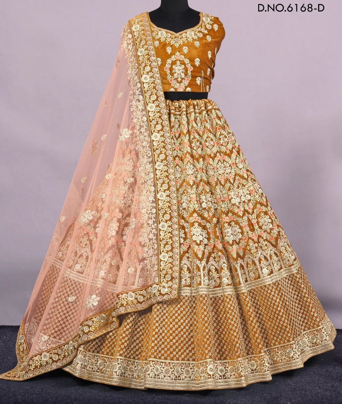 Amazing mustard yellow bridal Lehenga