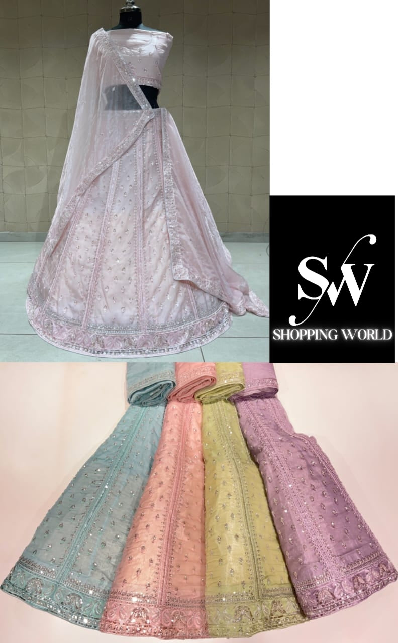 Majestic baby pink lehenga