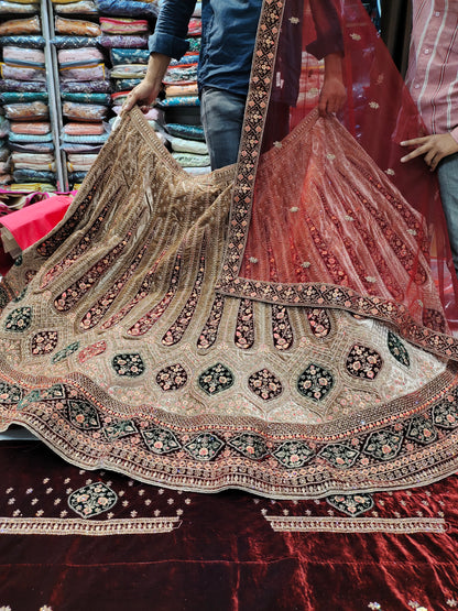 Extraordinary ivory maroon Lehenga 💖