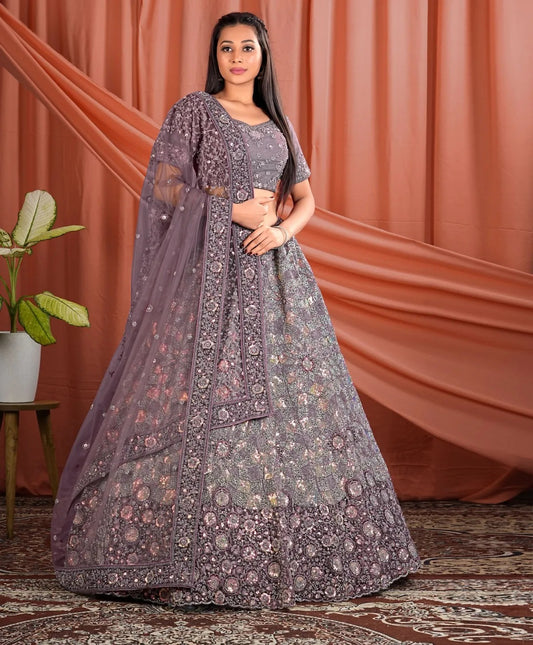 Impresionante lehenga rosa