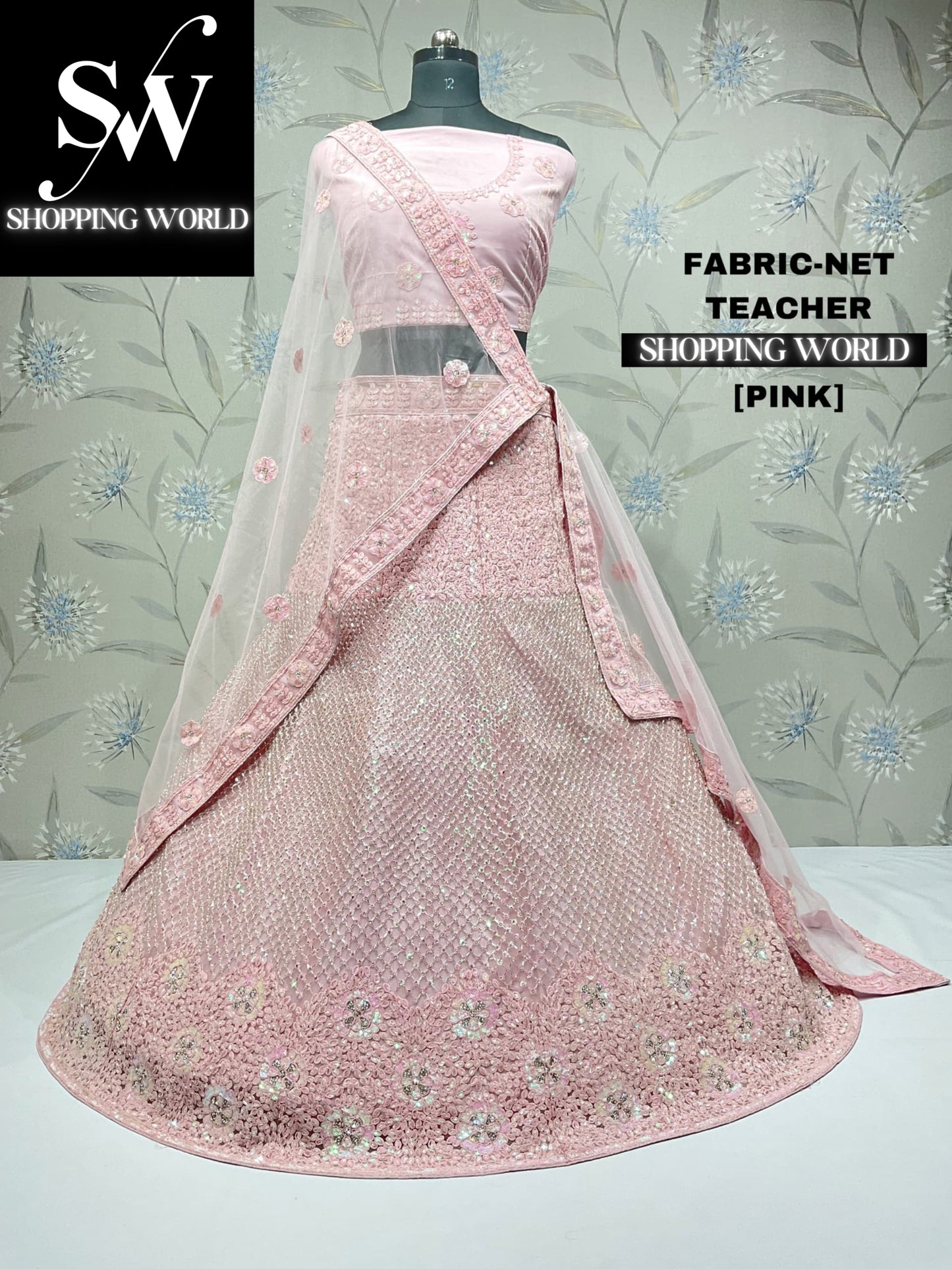 Pretty baby pink lehenga