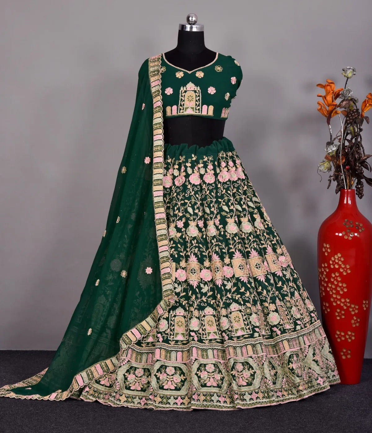 Nice looking green lehenga