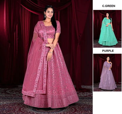 Beautiful designer baby pink Lehenga