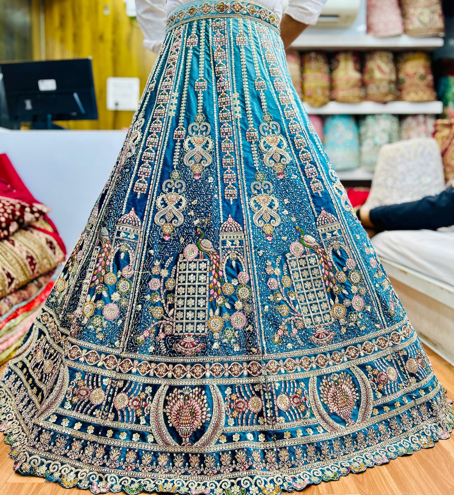 Majestic blue Lehenga