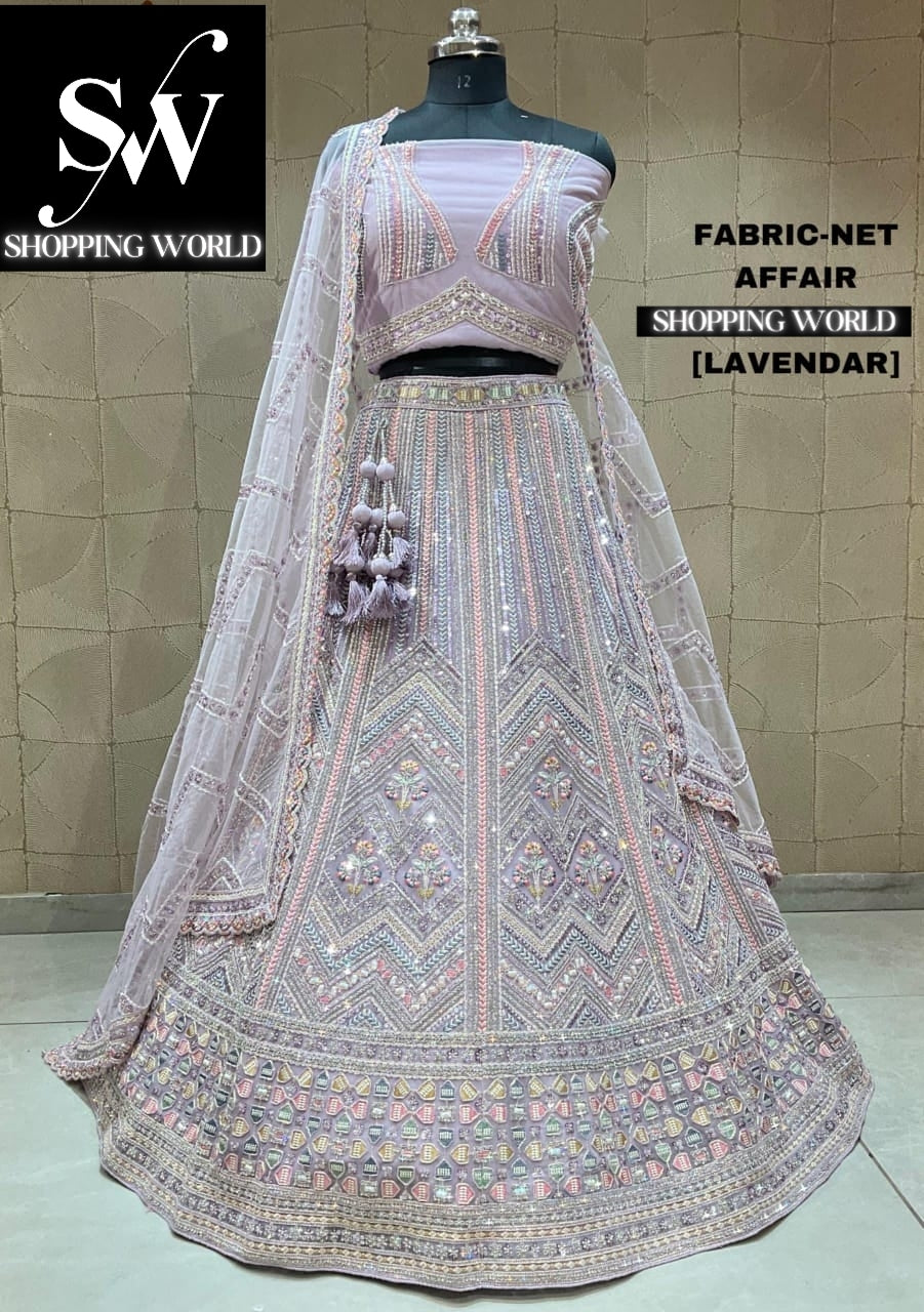 Delightful lavender pink lehenga