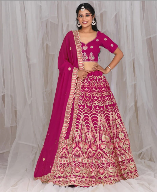 Astonishing pink lehenga