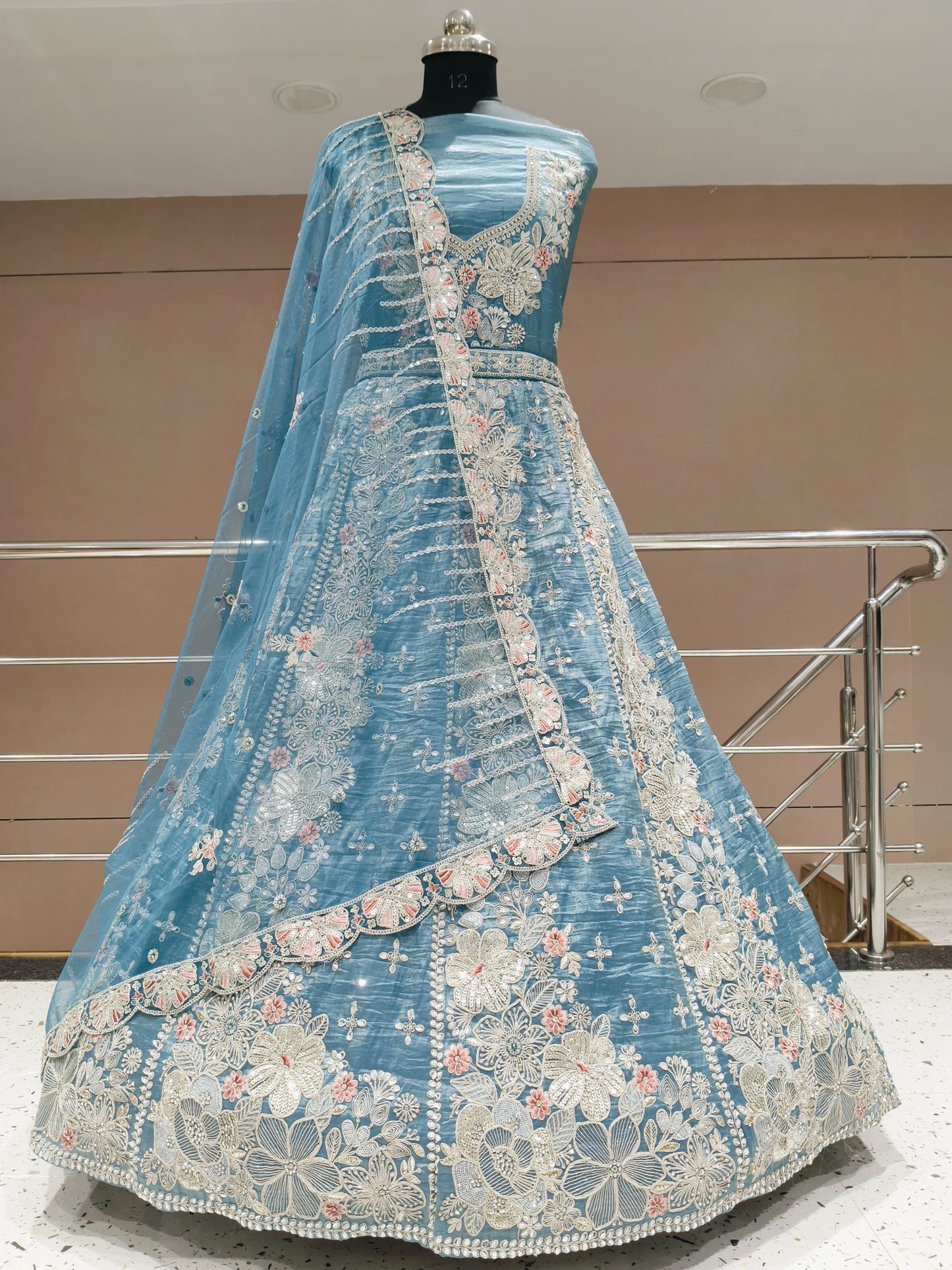 Astonishing blue lehenga