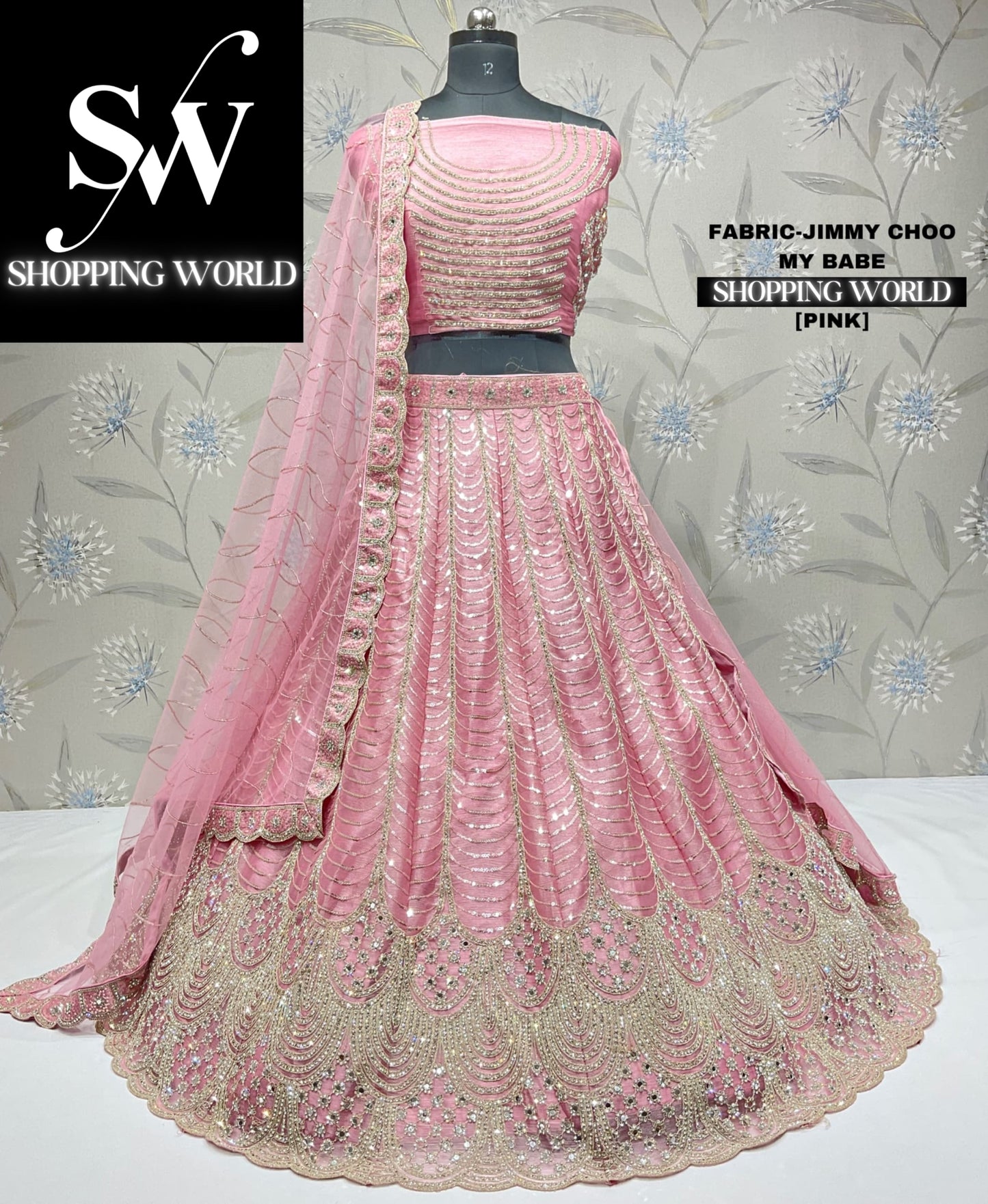 Pretty baby pink lehenga