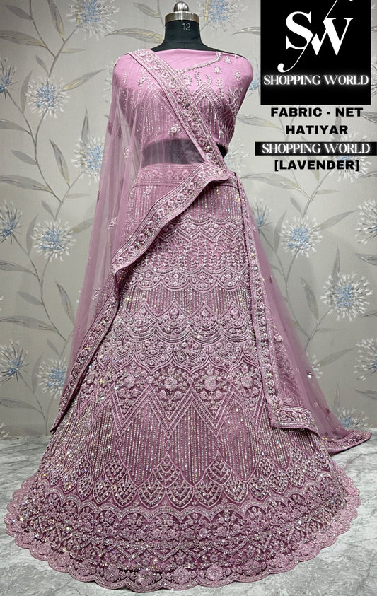 Delightful lavender pink lehenga