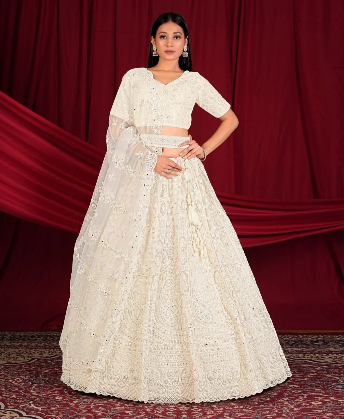 Charming white Lehenga