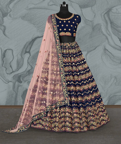 Beautiful navy blue lehenga